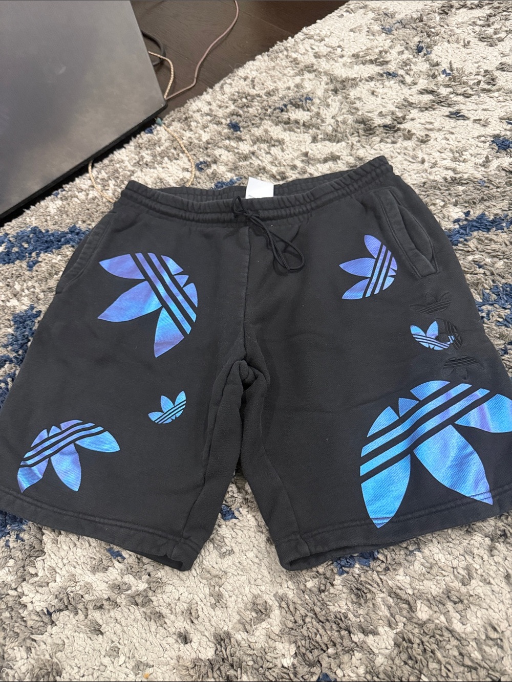 Preloved Adidas Trefoil Zeno Sweat Shorts-Size Large